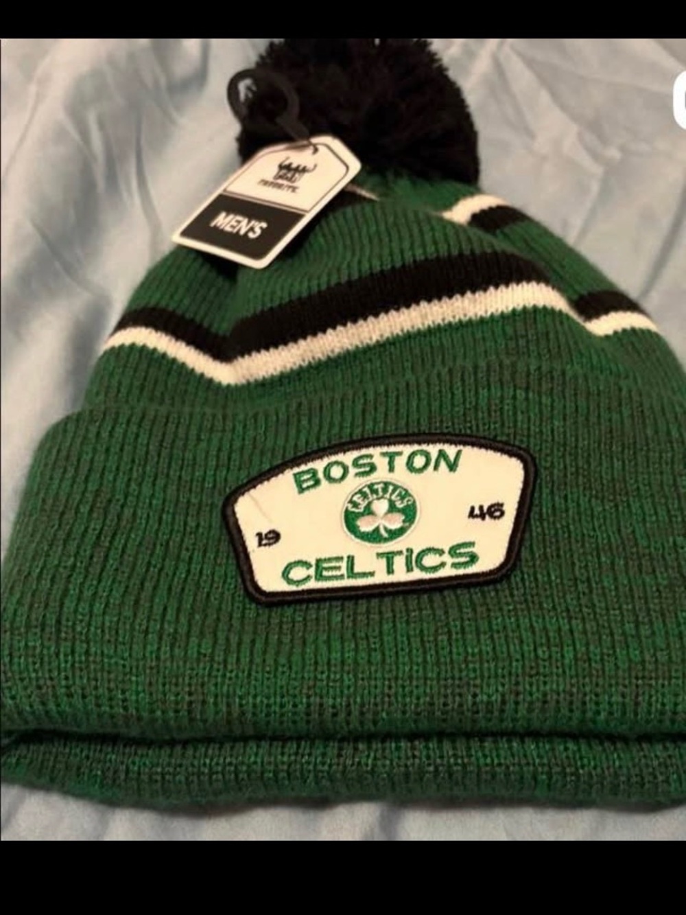 Boston Celtics Green Pom Beanie Hat